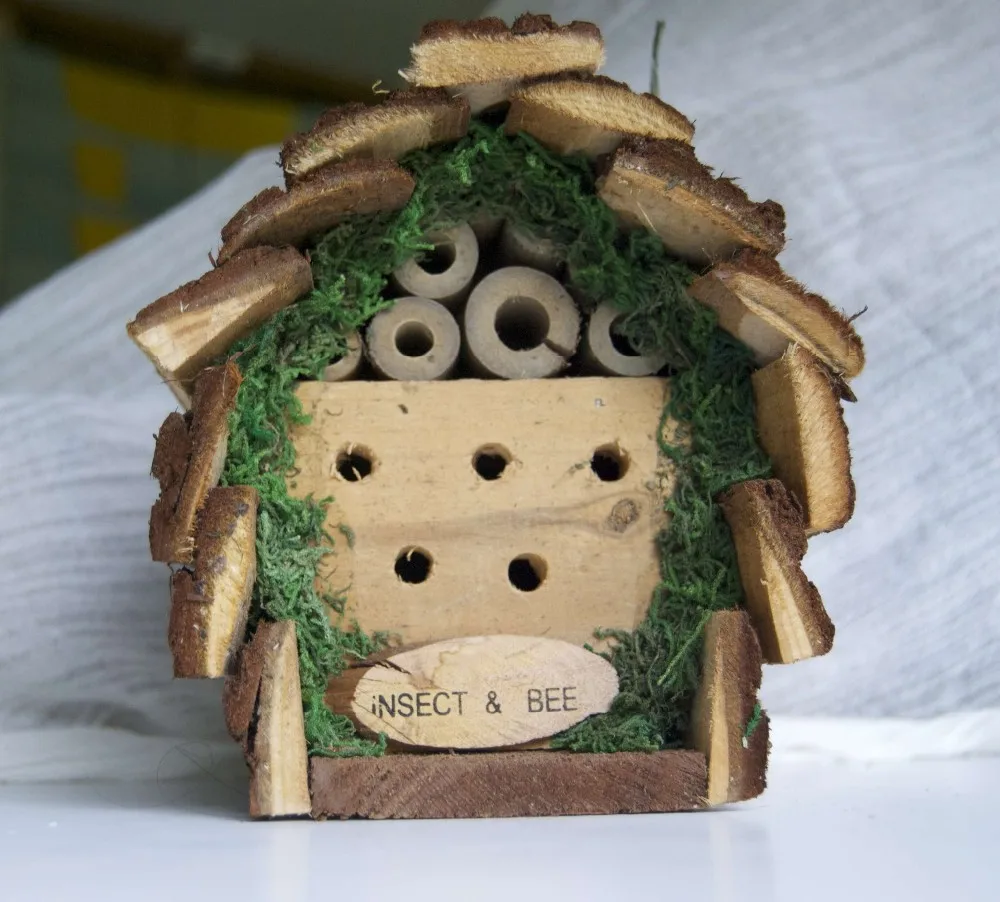 eco-friendly multi-chambered wooden bamboo bee hive