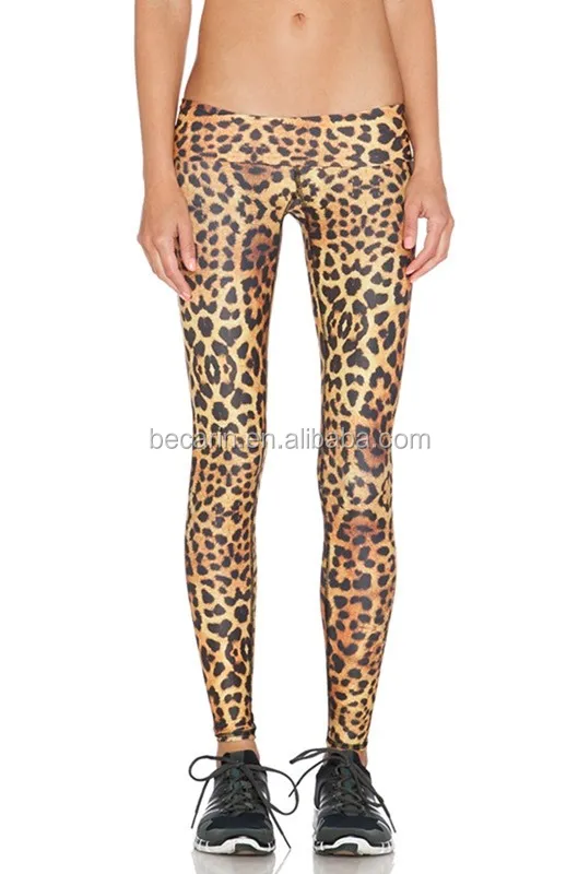 leopard gym tights