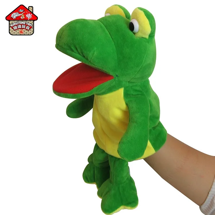 Custom Singing Hand Puppet Stuffed Animal Toy Cow/ Dog /frog With Big