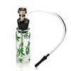 Mini Creative Glass Bottle Water Pipe Green Herb Portable Hookah Tobacco Shisha Weed Smoking Pipe