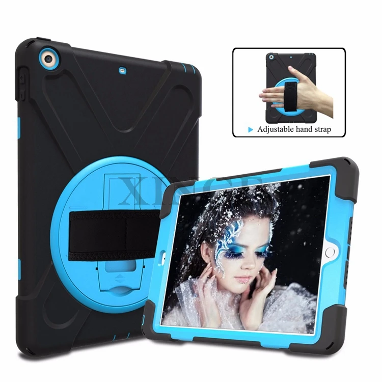 Hybrid Rugged Explosion Proof Case With Hand Strap For Ipad 9.7 2018