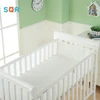100% Cotton Knitted Baby Crib Breathable Cot Bed Bumper Toddle Bumper