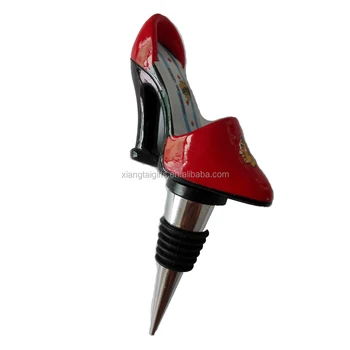 Chicago Blackhawks Resin High Heel Wine Bottle Stopper Shoes Product On Chicago Blackhawks Resin High Heel Wine Bottle Stopper Shoes Product On