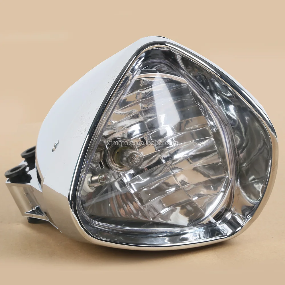 6" Chrome Plated Cobra Headlight Light For Honda Magna Steed Shadow
