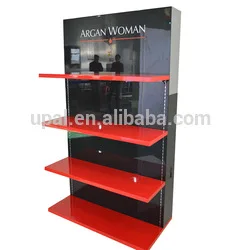 rotating nail polish wooden display rack