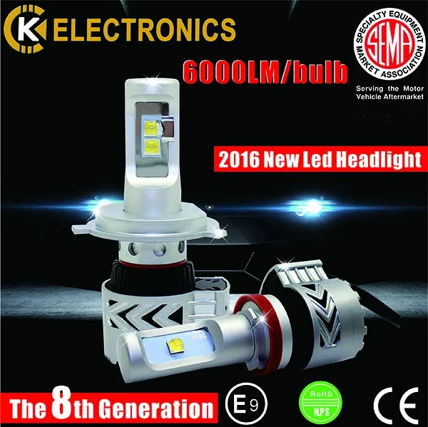 New design 2016 car h4 led headlight bulb h13 9007