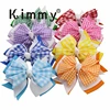 Gingham Red and white Tow tone Checked Boutique Hair Bows Back to School Bows BTS bow Preppy Hairbow Checks