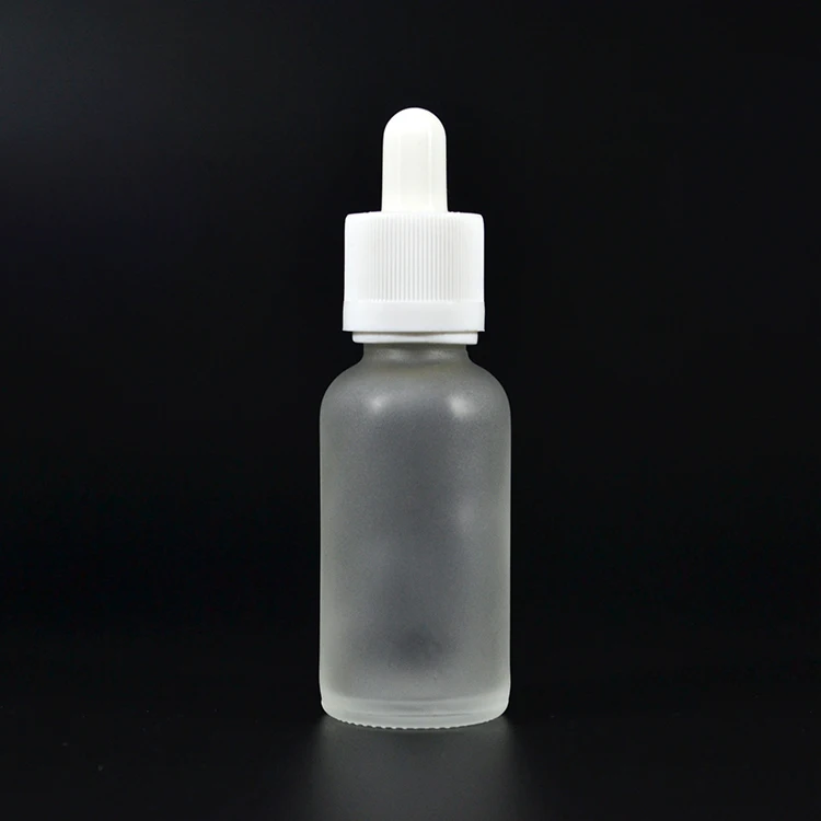 frosted clear transparent glass dropper bottles 5ml