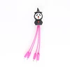 custom pvc shape 3 in 1 usb cable power kabel