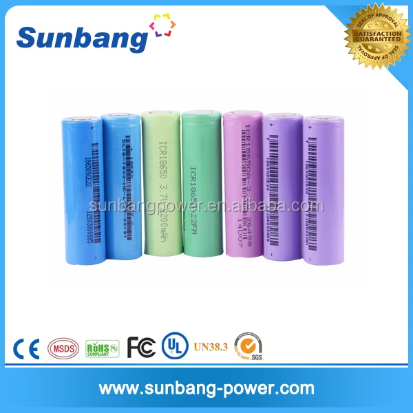 Rechargeable Li Ion Battery 18650 3.7v 2200mah Laptop Battery Cell