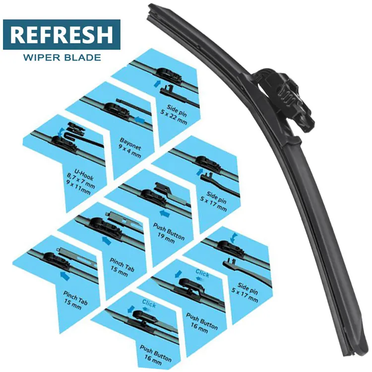 Flat Blade Type Premium Wiper Blades One Fit All Wiper Blades Buy Car