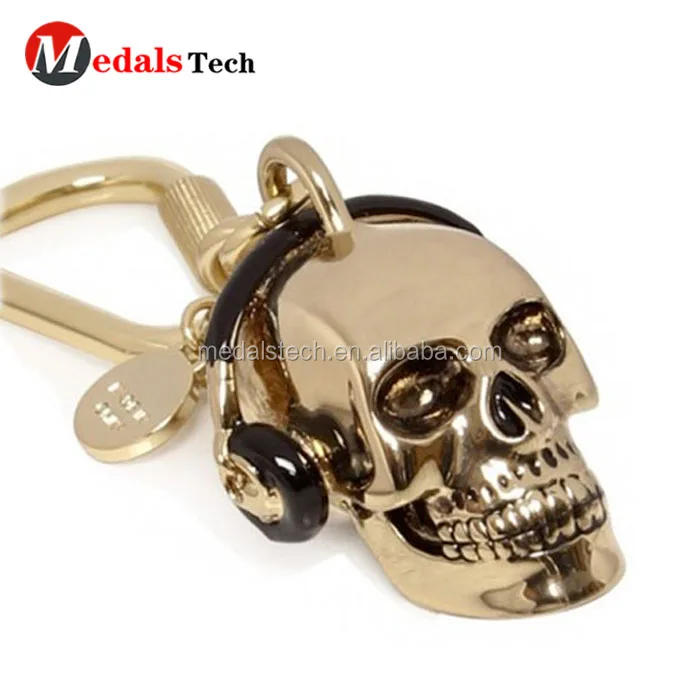 Hot sell factory price personalized custom plating gold bullet shape blank keychain