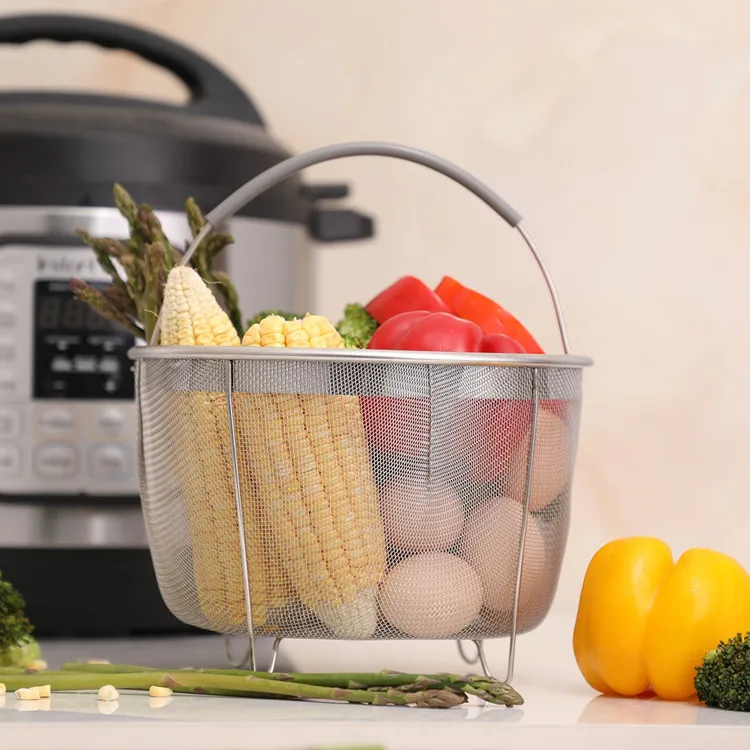 Mini Dim Sum Stainless Steel Instant Pot Steamer Basket
