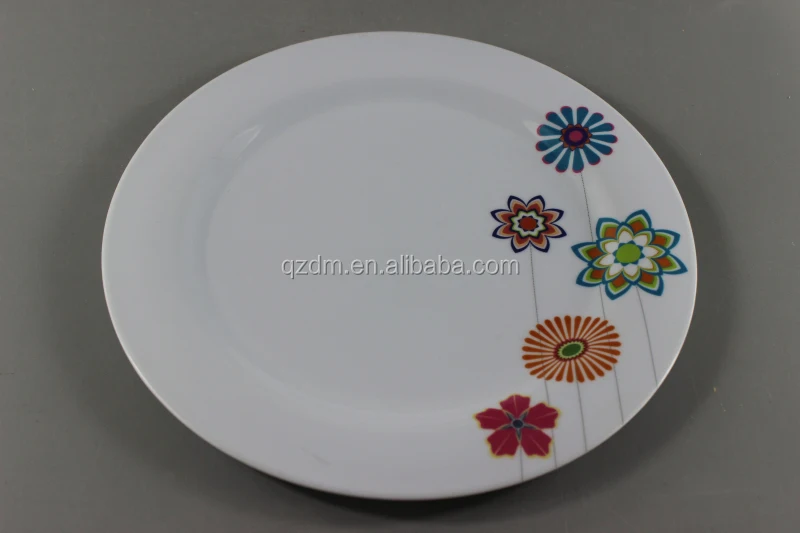 Wholesale Cheap White Plate Melamine dinner plate
