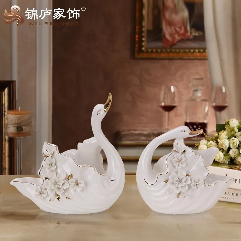 Home Decoration Accessories Ceramic Swan Statue And Sculpture For Interior Decoration Buy Indoor Statues And Sculptures Small Home Decorative