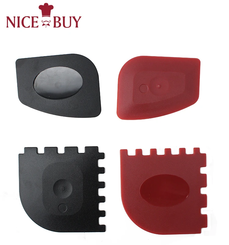 Cleaner Tools Durable Plastic Pan Scrapers Of 2 Pack Cookware Pot