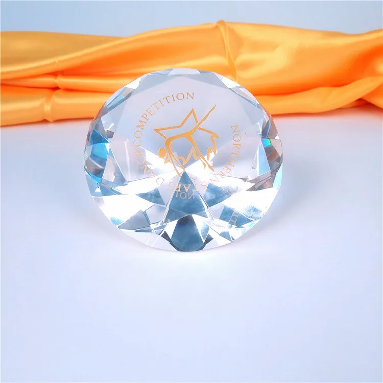 Elegant Engraved Crystal Diamond Paperweight For Wedding Gifts Buy