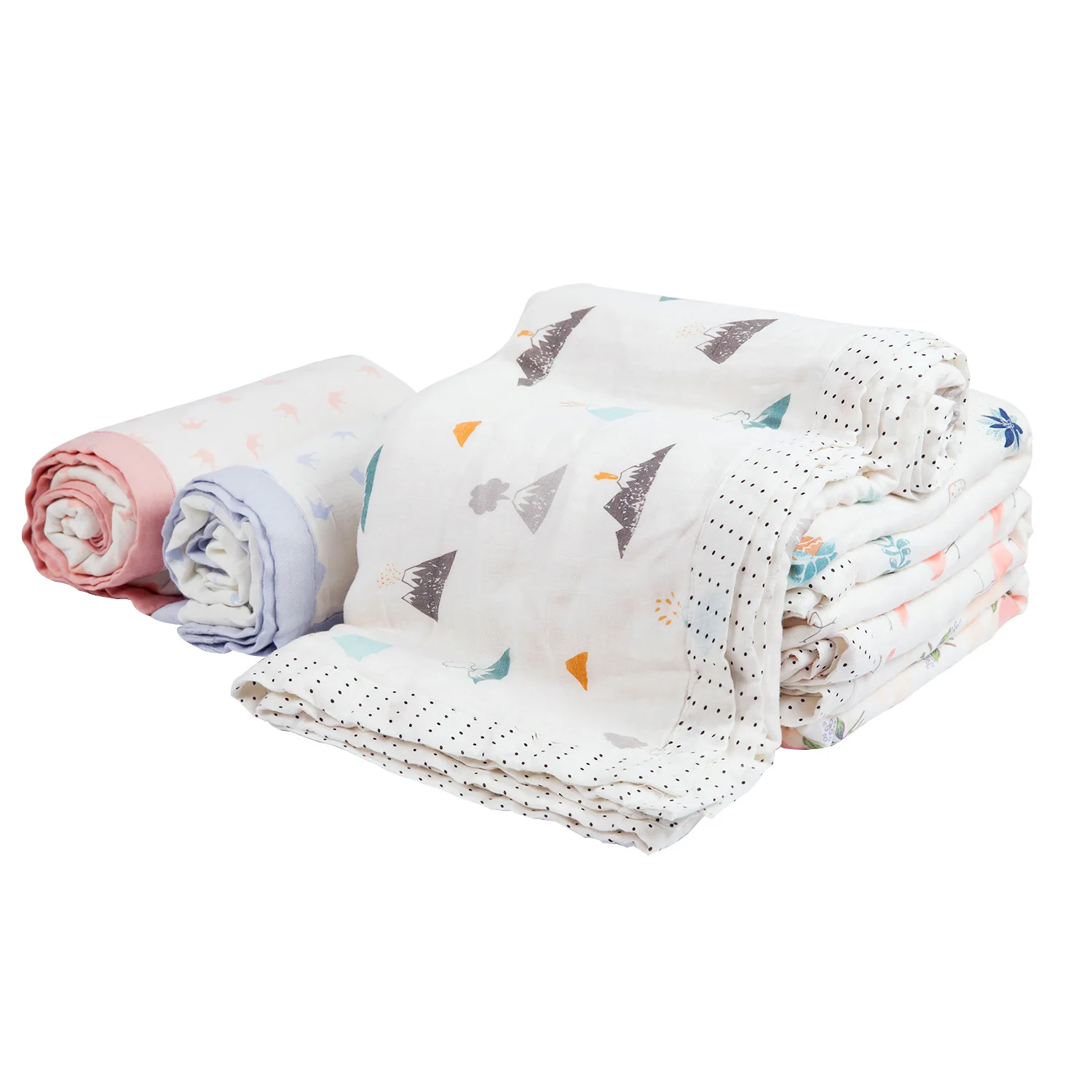 Miracle Baby Bamboo Muslin Swaddle Blanket Bamboo Swaddle Blanket Bamboo Fabric Wholesale 4