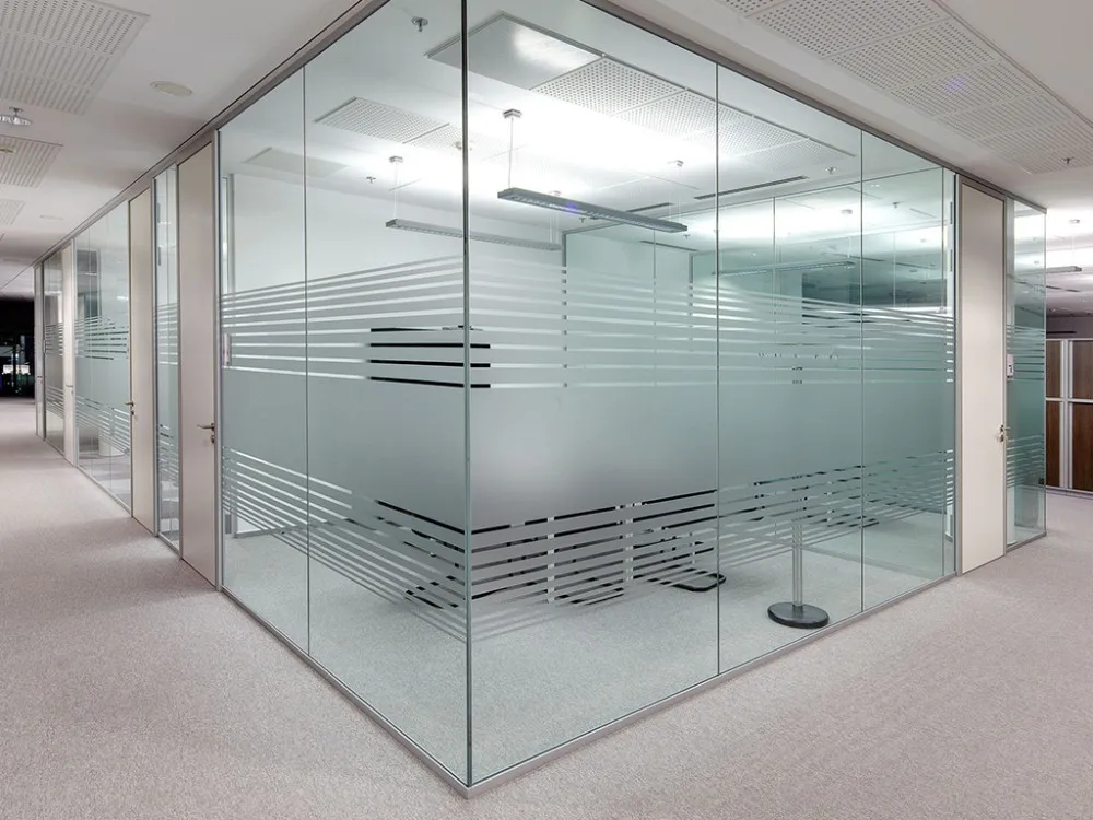 Acoustic Double Glazed Glass Office Partition Walls Cost Frameless Glass Partition System Buy