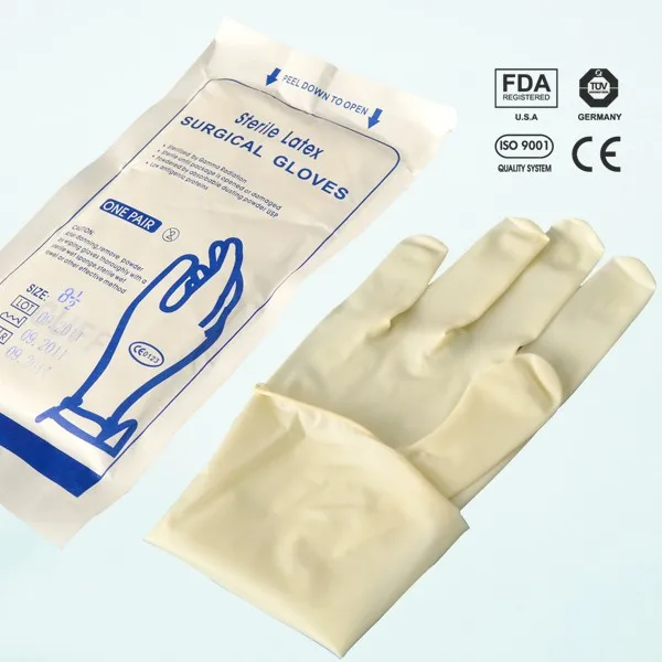 Disposable Sterile Latex Surgical Gloves Medical - Buy