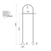 Nordic minimalistic geometric elements wild fancy cloth floor-mounted wall fixing display hanger rack