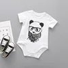 2018 summer panda triangle baby romper