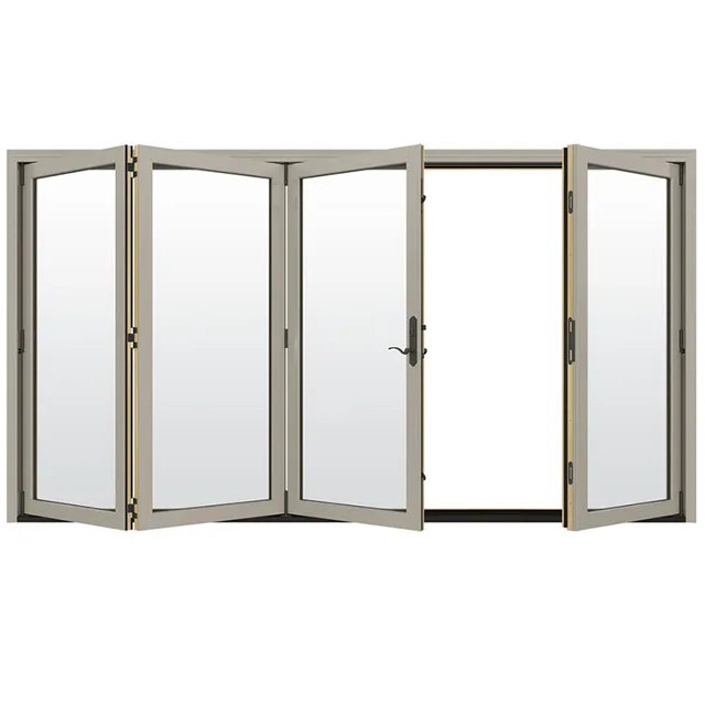 Acoustic Doors Bifold Cabinet Door Frameless Sliding Folding Doors