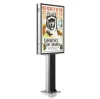 outdoor led billboard aluminum alloy LED light box fixed on lamp pole