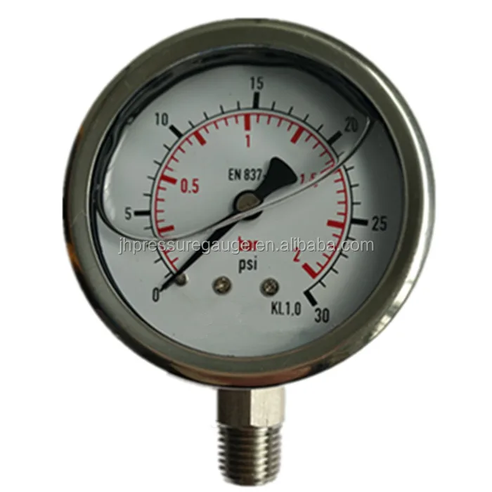 liquid filled air pressure gauge