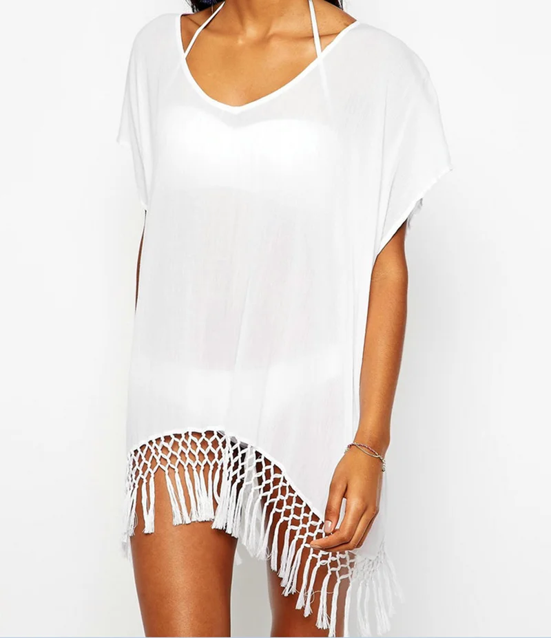 Womens Bikini Cover Up Swimsuit Cover Up With Tassel Buy Swimsuit