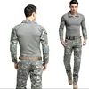 Multicam Camouflage Battle Multi Pockets Uniform Frog Suit Tactical Universal Frog Combat Suit with Elbow Knee Protectors