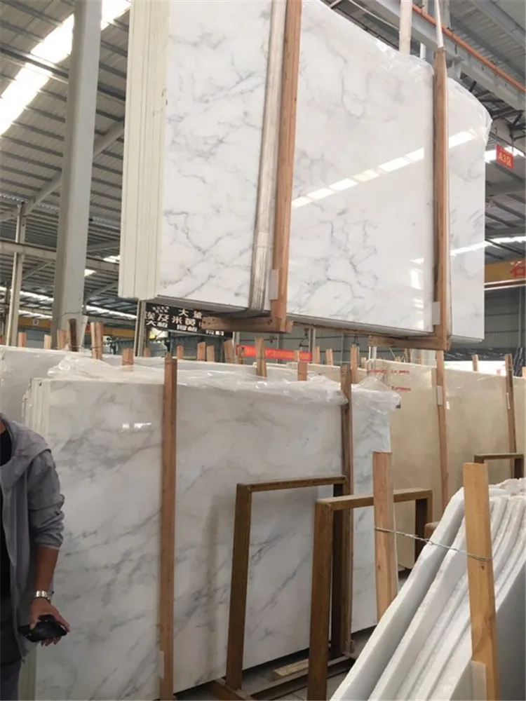 Samistone Statuary White Marble Slab for Floor