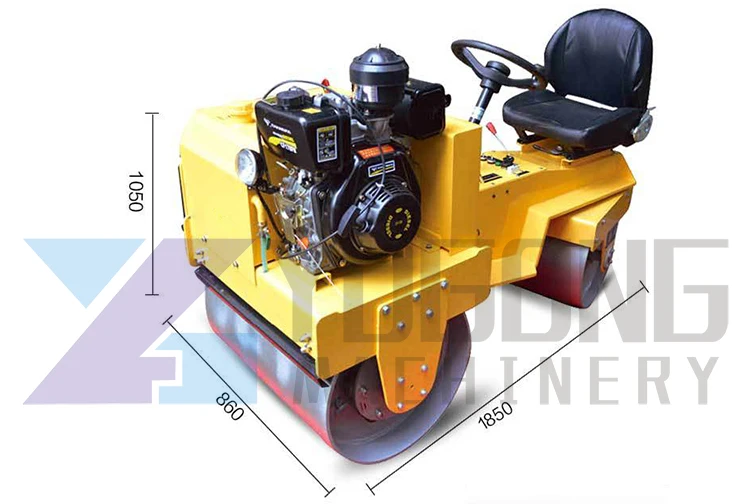 double drum new road roller price