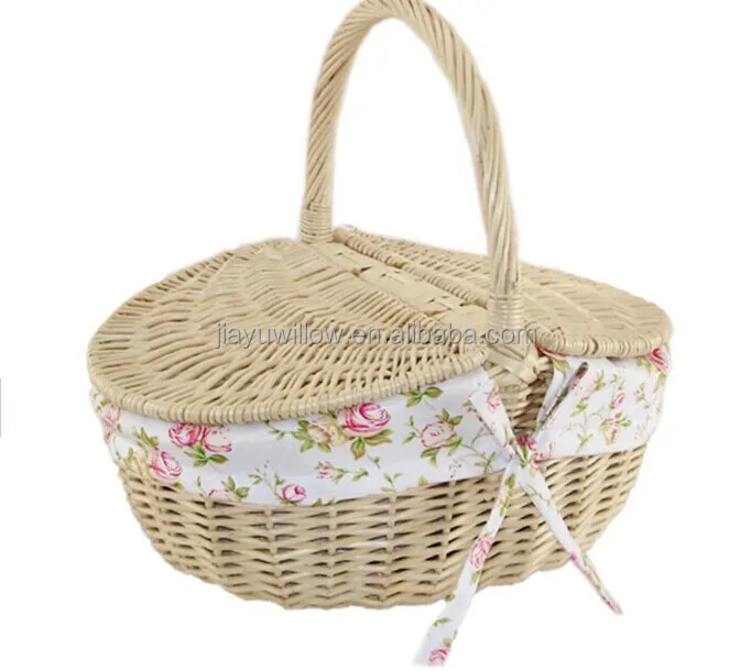 Handmade Wicker Basket For Food Picnic Basket Empty Wicker Picnic Baskets With Lids Buy Basket