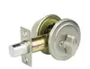 201/304stainless steel deadbolt with resist sawing latch and brass cylinder door lock with satin nickel finish, cerradura