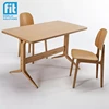 2018 hot sale moden kitchen fast food wooden dining table set, table and chairs for dining and study or game playing