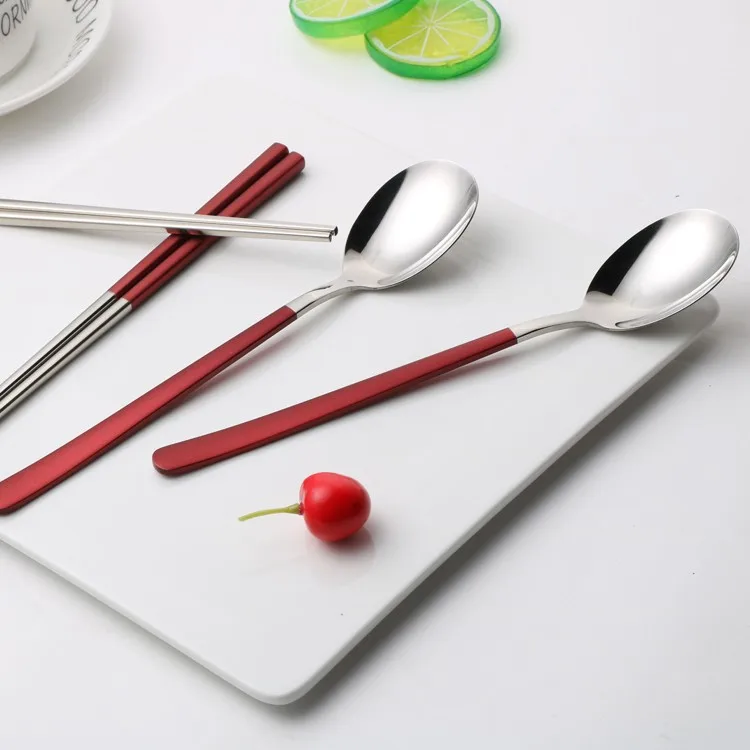 Elegant Korean Spoon And Chopstick Set For Wedding Favors Chopstick