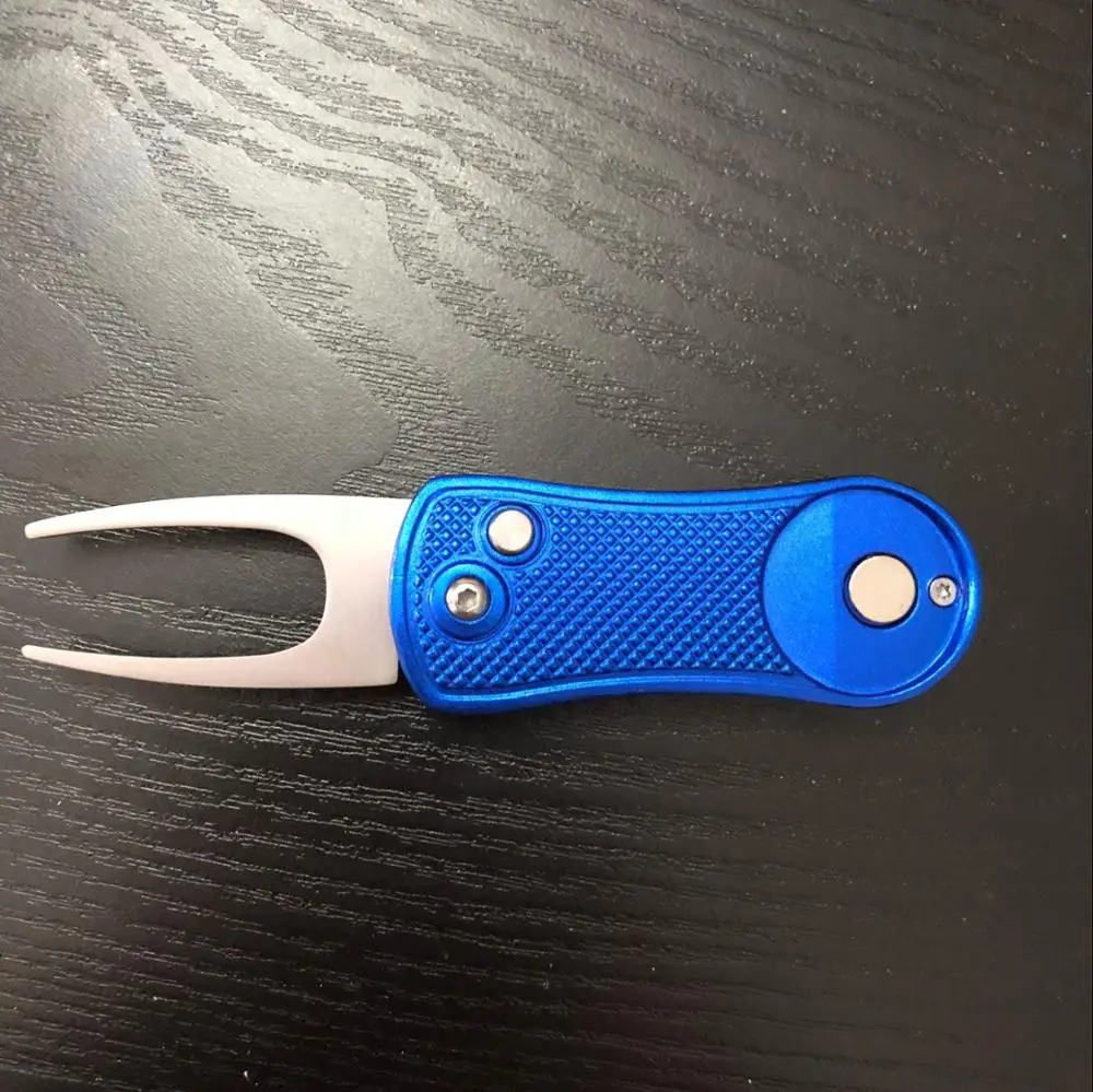 Retractable Golf Divot Repair Tool Automatic Golf Pair Pitch Tool For