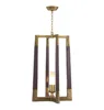 Loft Retro American Wood Ceiling Light Lantern Bedroom Pendant Lamp Chandelier Brass