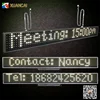 Ultrathin P7.62-7x80 Single White Color Indoor LED Scrolling Message for Shop Window