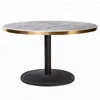 YT-039 single leg china supplier one leg white marble top round restaurant dinning dining table