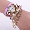 Relogio Feminino 2016 Women Infinity Love Hand-knitted Leather Chain Quartz Wristwatch Hot Clock China Watch Factory