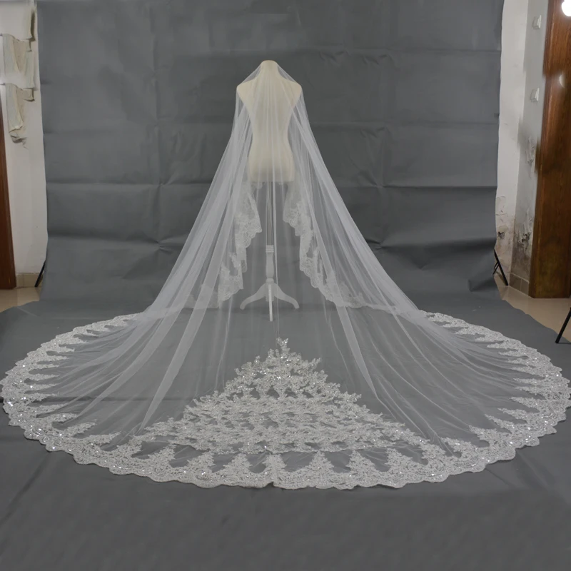 long cathedral wedding veils