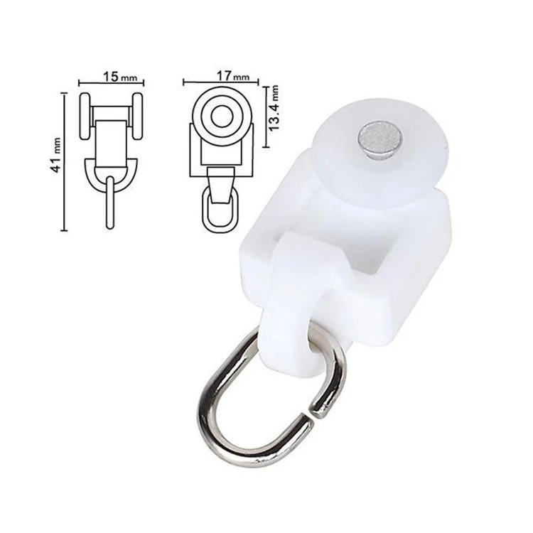 Stainless Steel Plastic Master Cubicle Curtain Track Carrier,Curtain