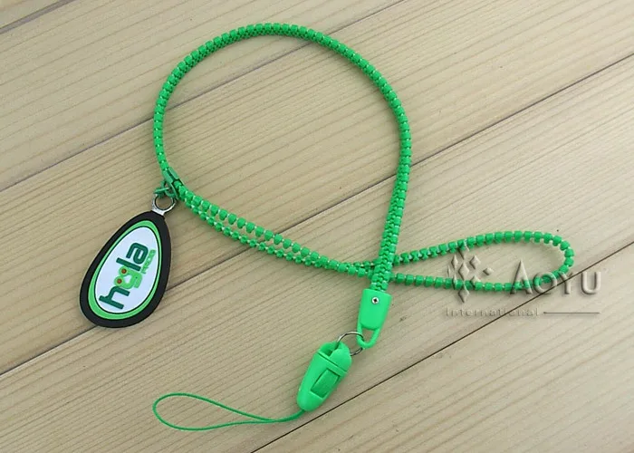 OEM welcome zipper lanyard Lanyard item zipper lanyard 
