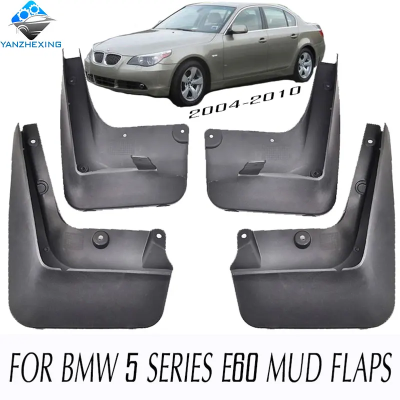 Front Rear Mud Flaps Splash Guards 2004-2010 BMW 5 Series E60 Mudguards