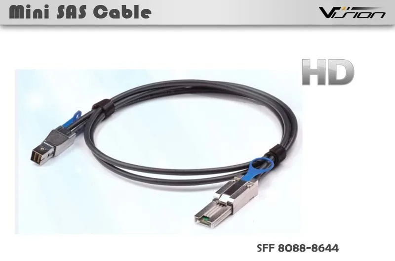 External HD Mini SAS SFF-8644 to SFF-8088 Cable 1 Meter 3.3 Feet