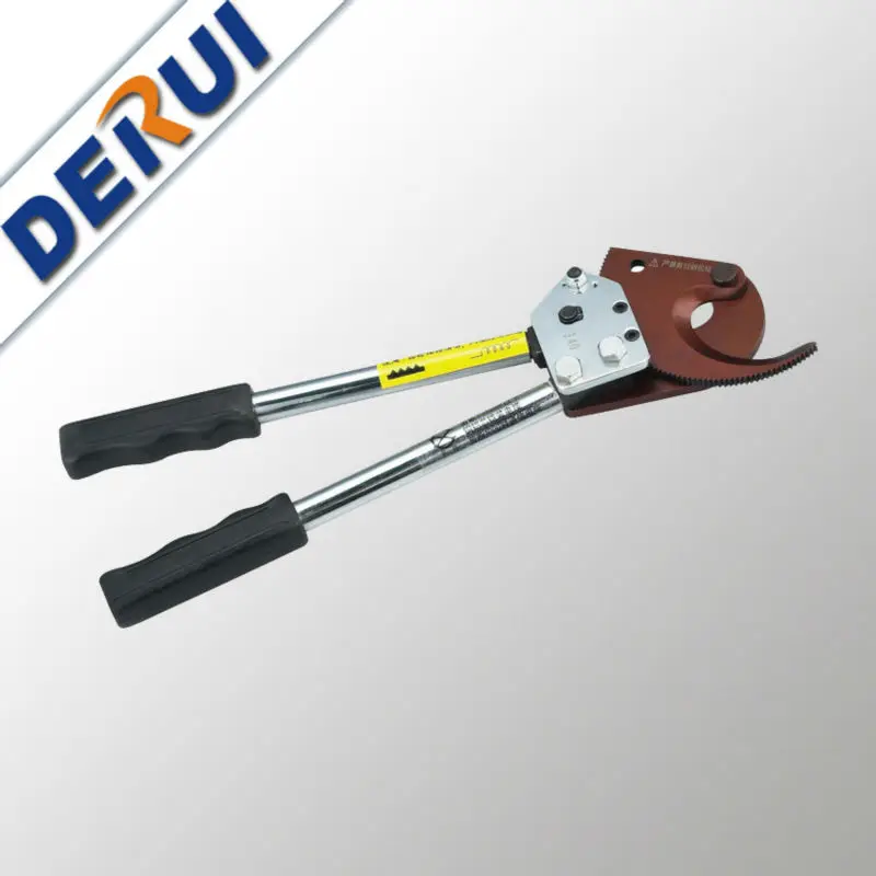 Derui J40 Hydraulic Ratchet Armored Cable Pliers Range 300mm2 Max