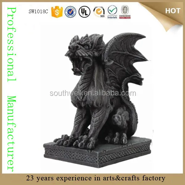 Mythical Fantasy Guardian Dog Lion Winged Figure Beard Medieval ... Mythical Fantasy Guardian Dog Lion Winged Figure Beard Medieval ...