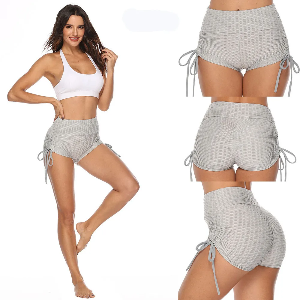 Anti-cellulite Shorts,High Waist Yoga 